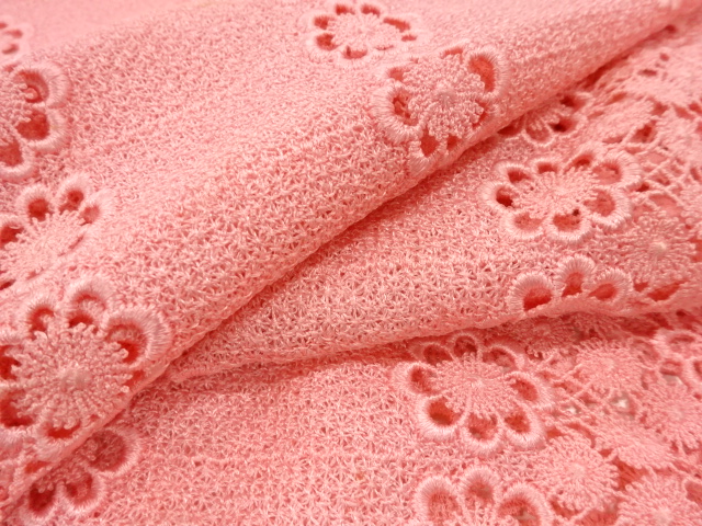  レース花模様ショール